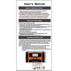 Sparkel PWM 12V/24V 30A Digital Solar Charge Controller